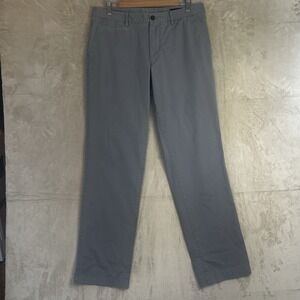 Bonobos Mens Straight Fit Chino Pants Grey Cotton Blend 34x34 RN128054